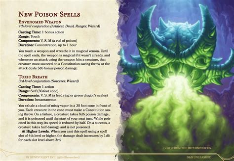 The Dark Side of Enchantments: Poison and Intrigue